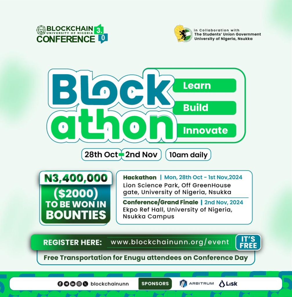 3rd edition of the Annual BlockchainUNN Conference